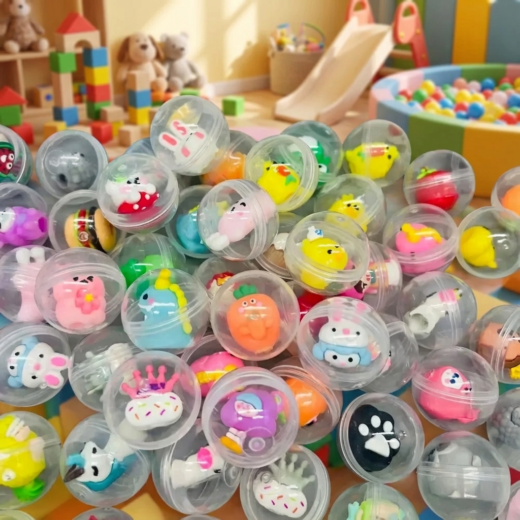 Party Games Kids Birthday - 30 Pcs 32mm Transparent Eggshell Mixed