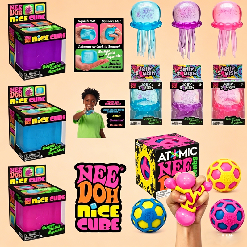 Party Games Crazy - New NeeDoh Squishy Schylling/// Atomic Stress