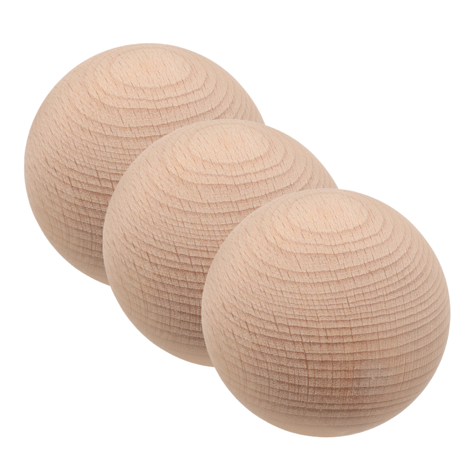 Bocce Ball Lawn - 3Pcs Beech Wood Croquet Golf Balls