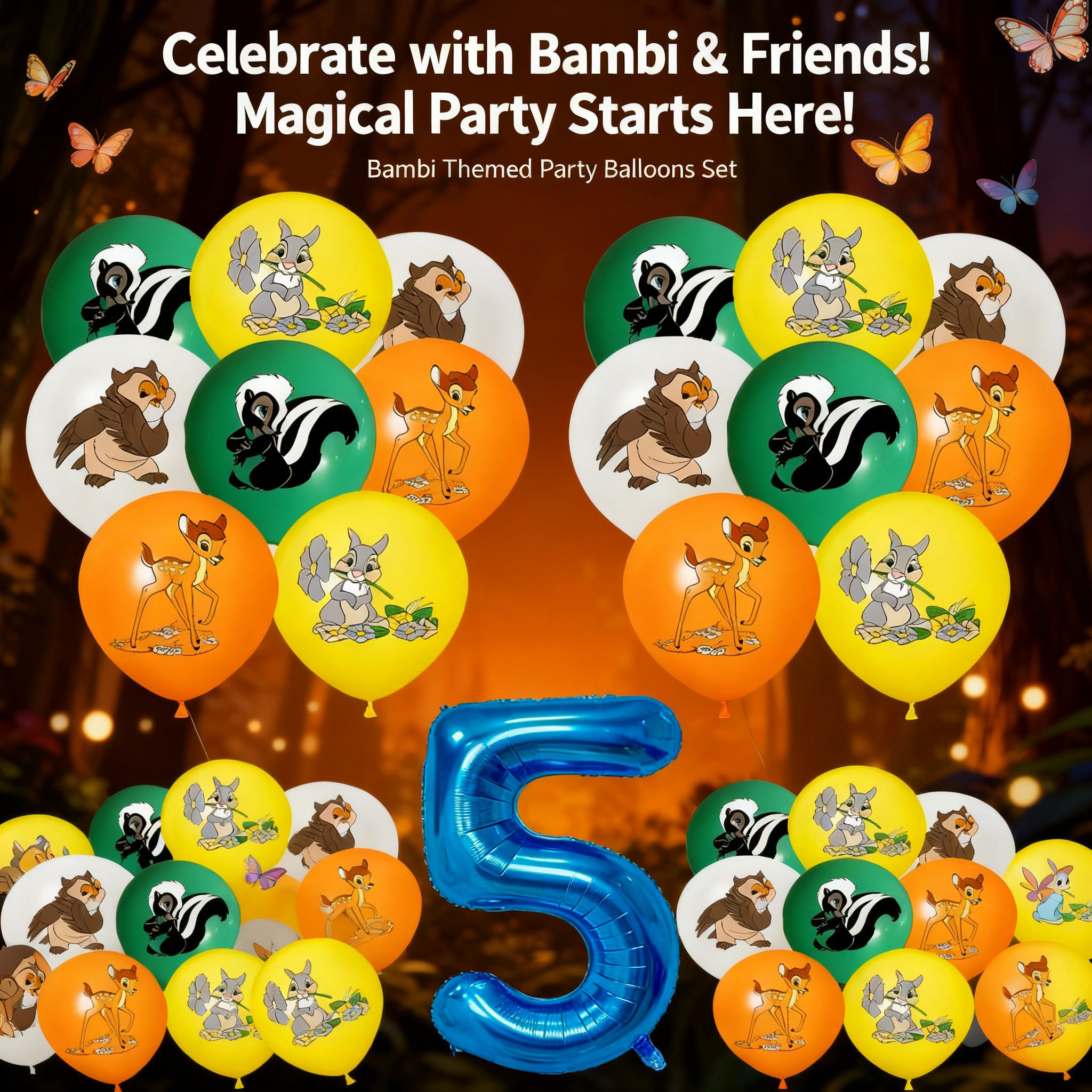Party Games Crazy - Bambi Forest Pet Deer Birthday Party