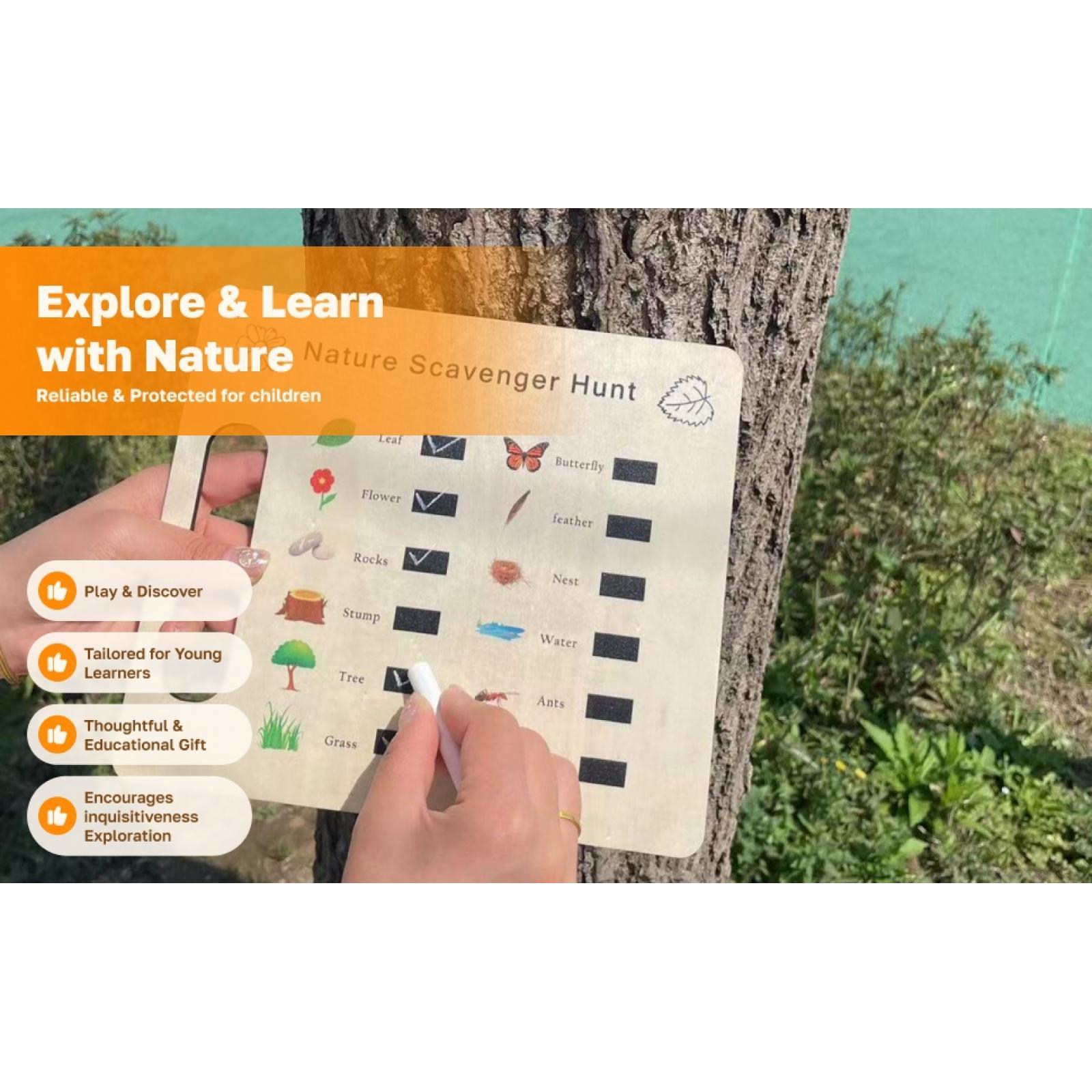 Scavenger Hunt Card - Nature DIY Craft Kit Exploration Game