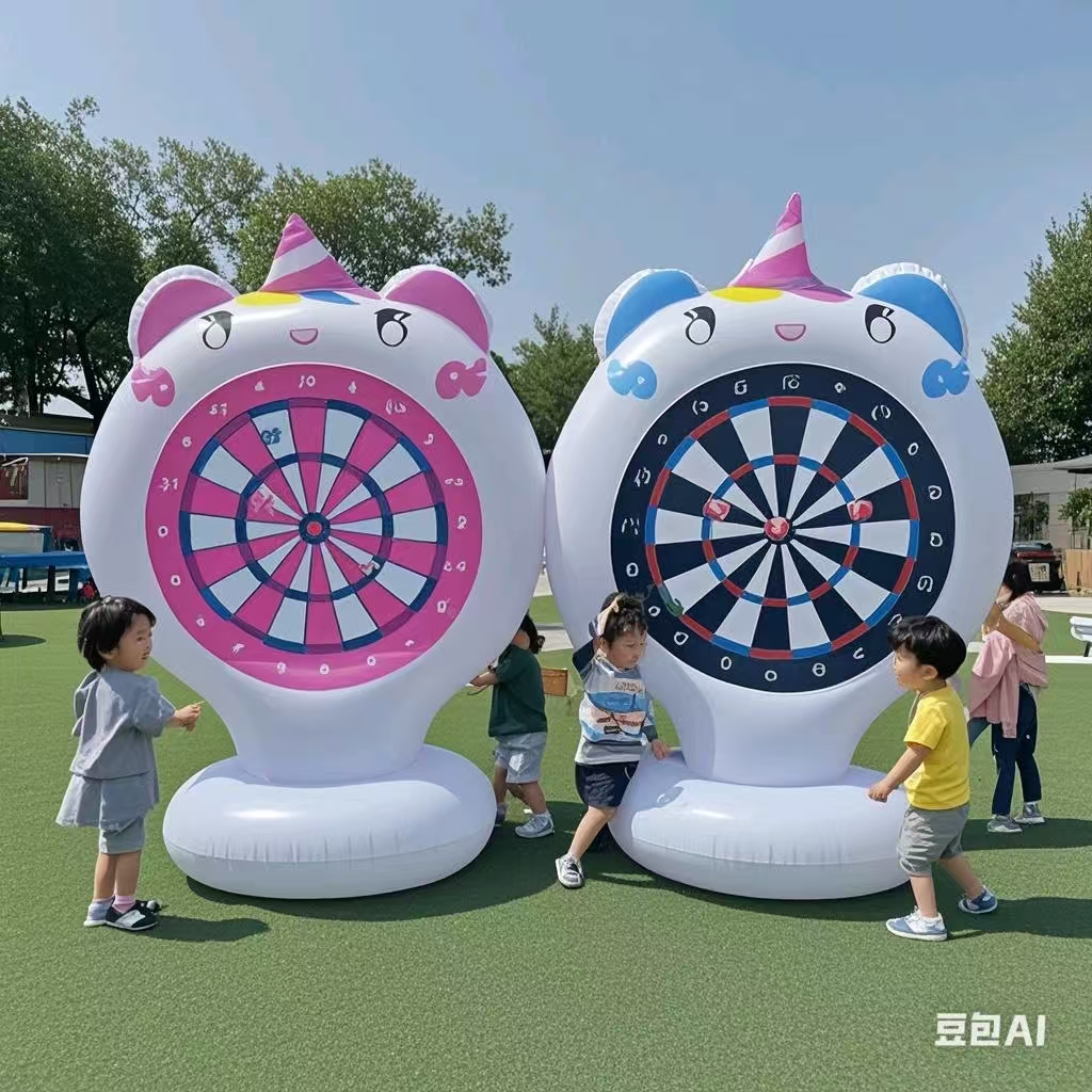 Party Games Kids Birthday - Inflatable Unicorn Throwing Game Target Sticky
