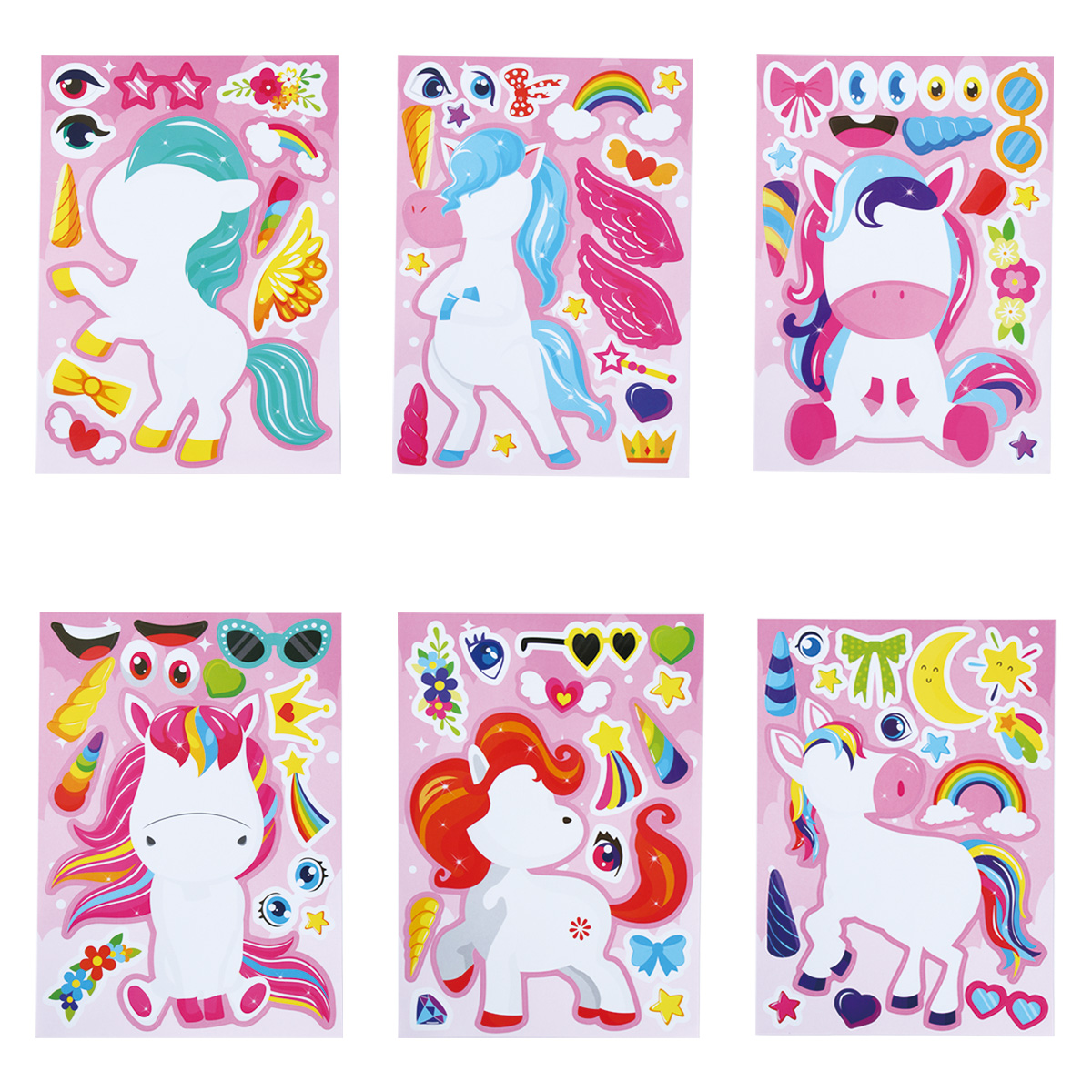 12Sheets Rainbow Horse Childre - Party Games Kids Birthday 리뷰 및 가격