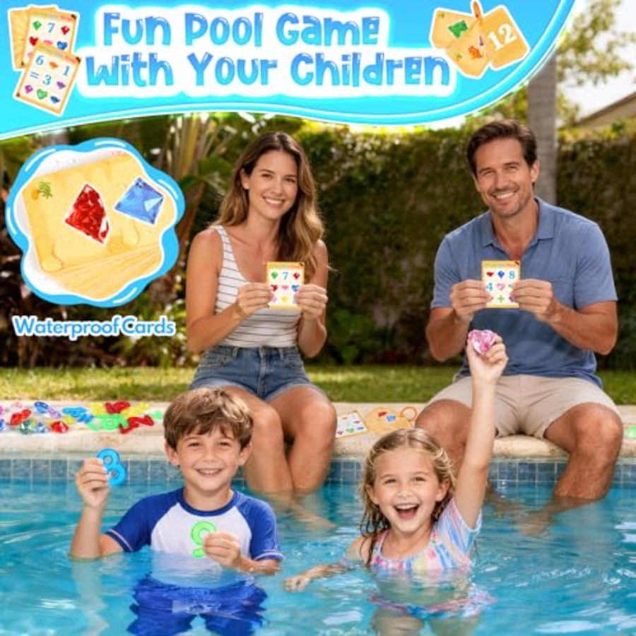 Pool Toys Diving Gems, 54 Pcs  - Scavenger Hunt Card 리뷰 및 가격