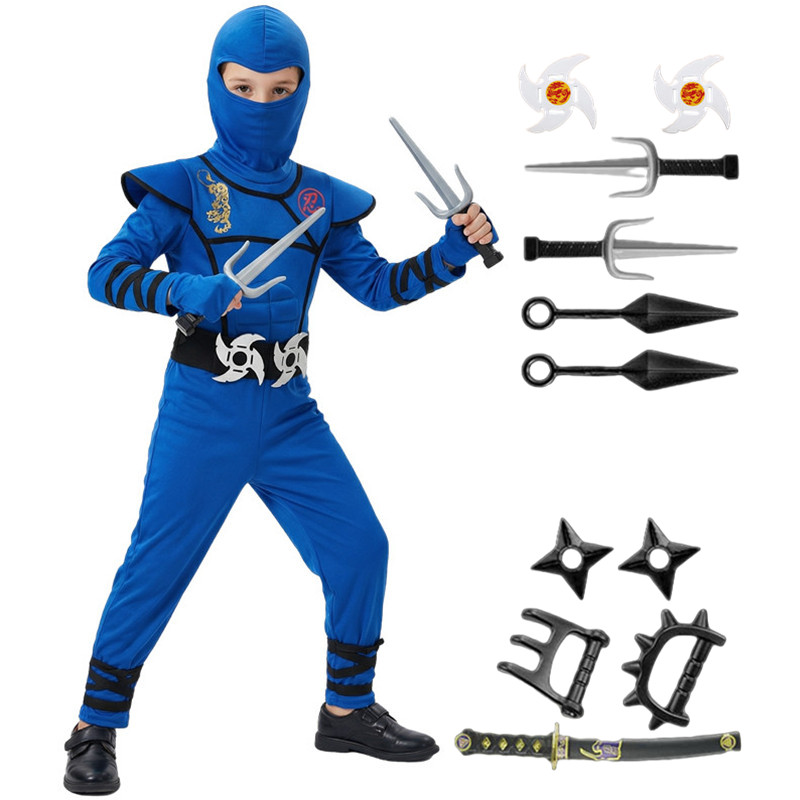 Black and Blue Ninja Costume f - Party Games Crazy 리뷰 및 가격