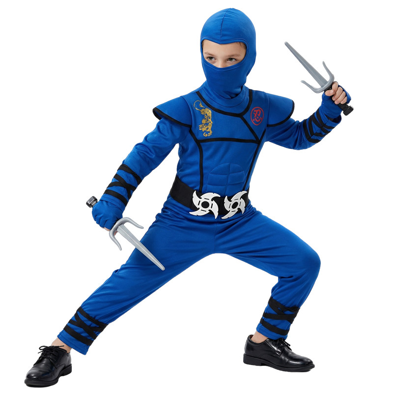 Black and Blue Ninja Costume f - Party Games Crazy 리뷰 및 가격