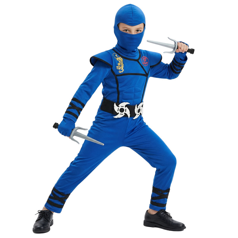 Black and Blue Ninja Costume f - Party Games Crazy 리뷰 및 가격