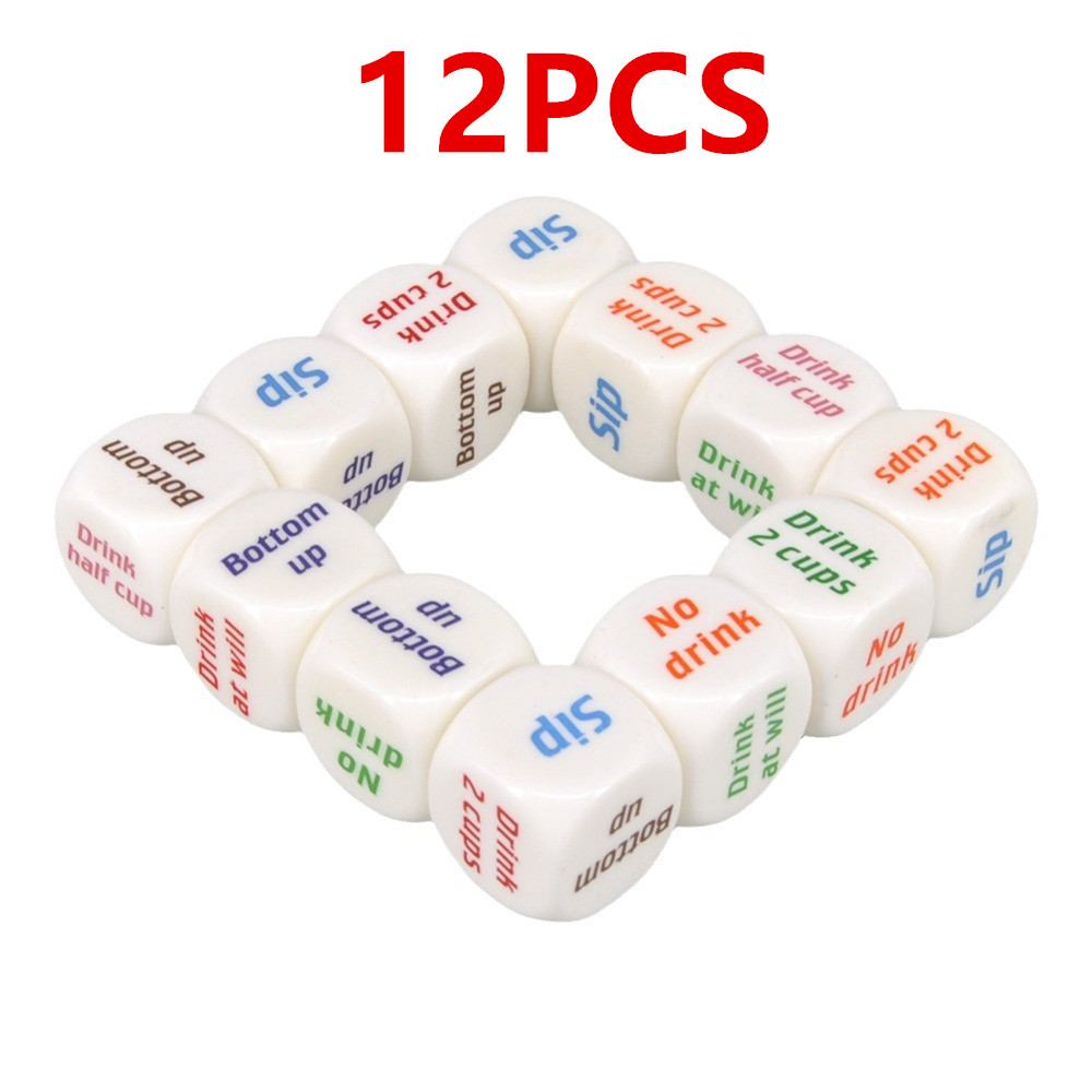 12Pcs Drinking Dice Rolling De - Party Games Bachelorette 리뷰 및 가격