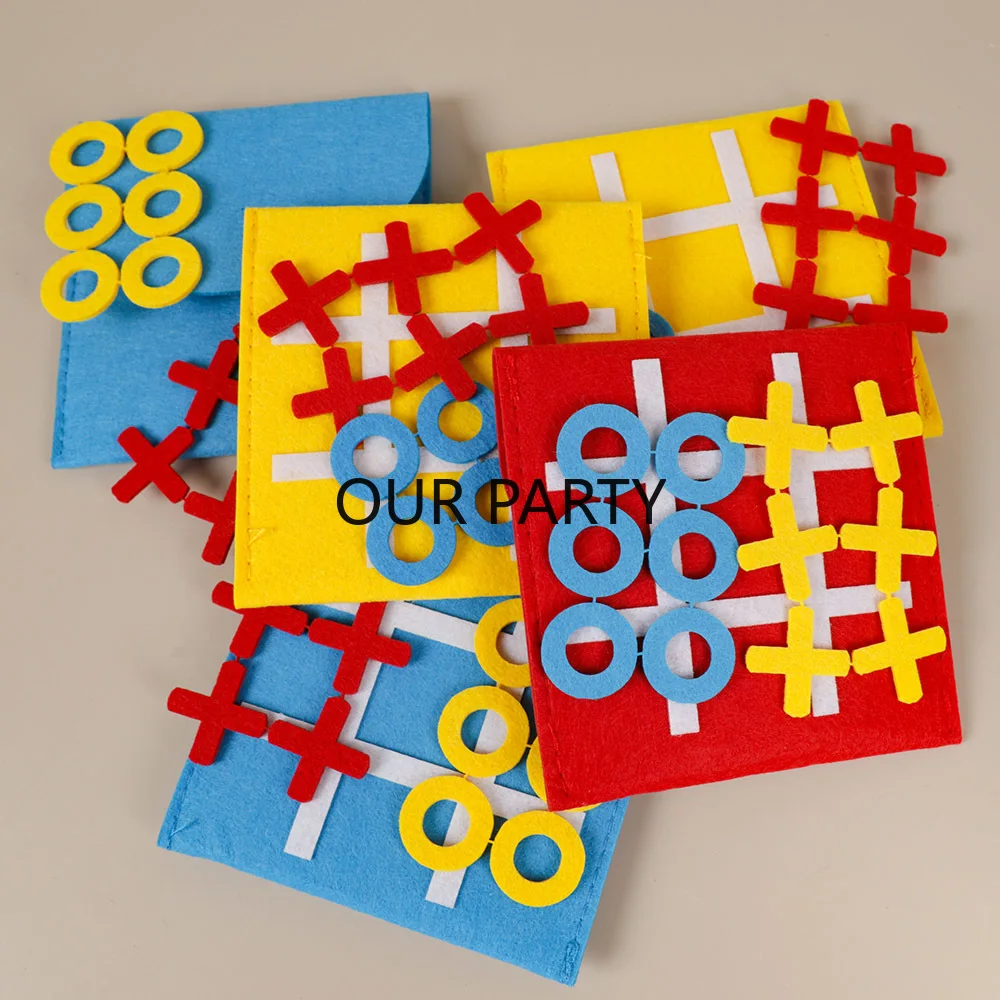 5 Sets Felt Tic Tac Toe Family - Party Games Easter For Family 리뷰 및 가격