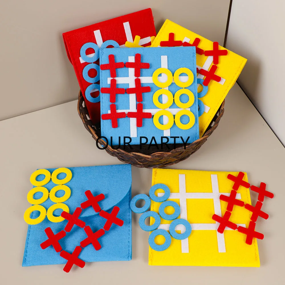 5 Sets Felt Tic Tac Toe Family - Party Games Easter For Family 리뷰 및 가격