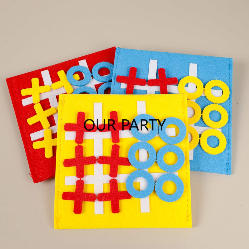 5 Sets Felt Tic Tac Toe Family - Party Games Easter For Family 리뷰 및 가격