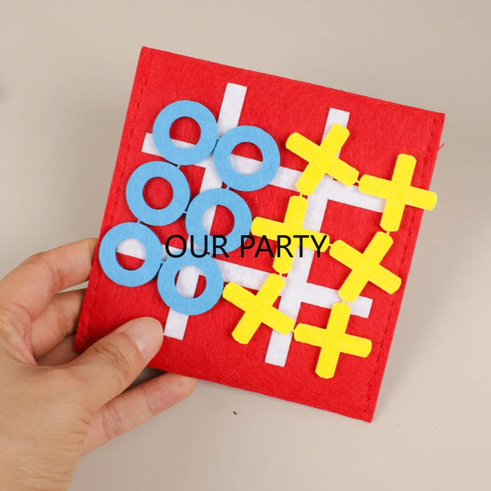 5 Sets Felt Tic Tac Toe Family - Party Games Easter For Family 리뷰 및 가격