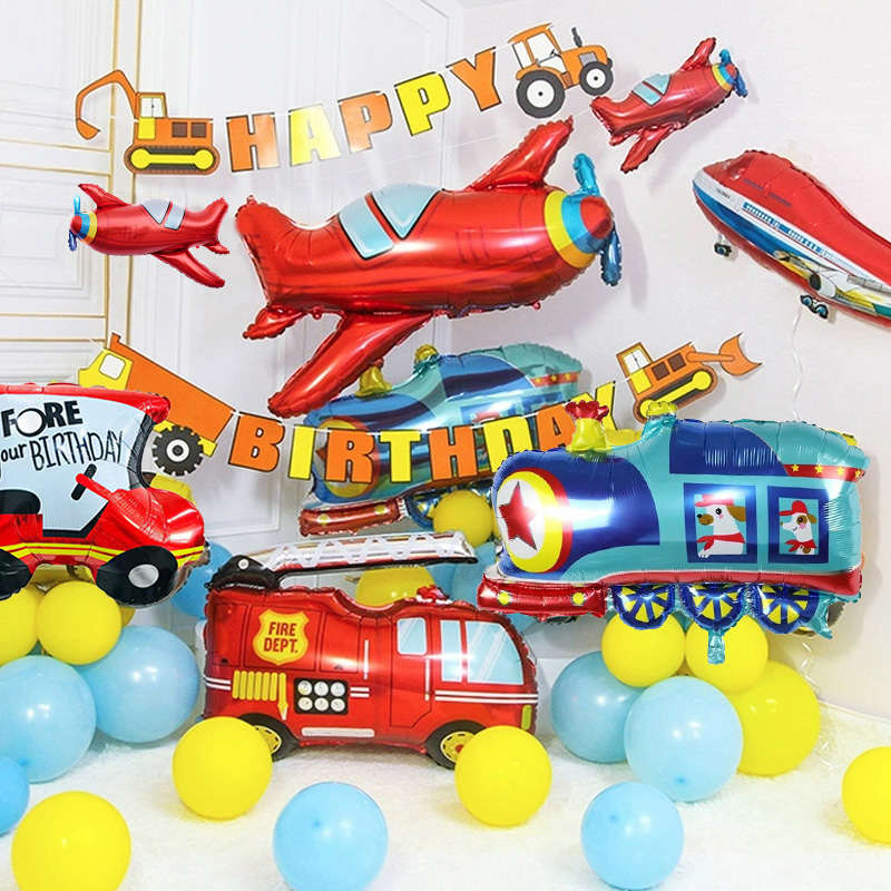 Airplane Car Foil Helium Ballo - Party Games Bus 리뷰 및 가격