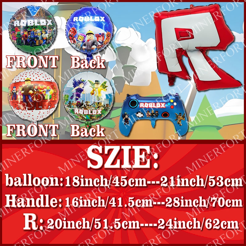 ROBLOXED Themed Foil Aluminum  - Party Games Easter For Family 리뷰 및 가격