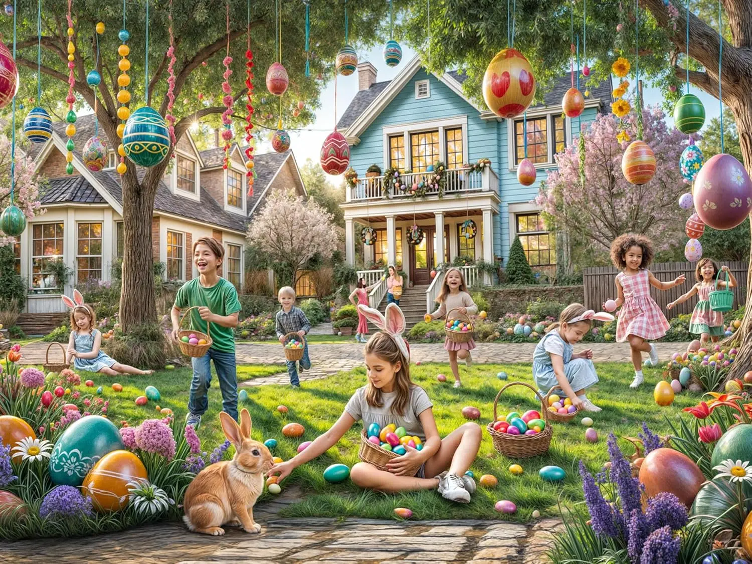 Happy Easter 1000/520/120 Piec - Party Games Easter For Family 리뷰 및 가격
