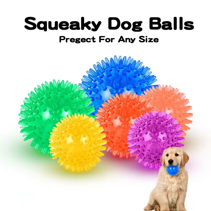 TPR Squeaky Spiked Dog Ball Ch - Spike Ball Game 리뷰 및 가격