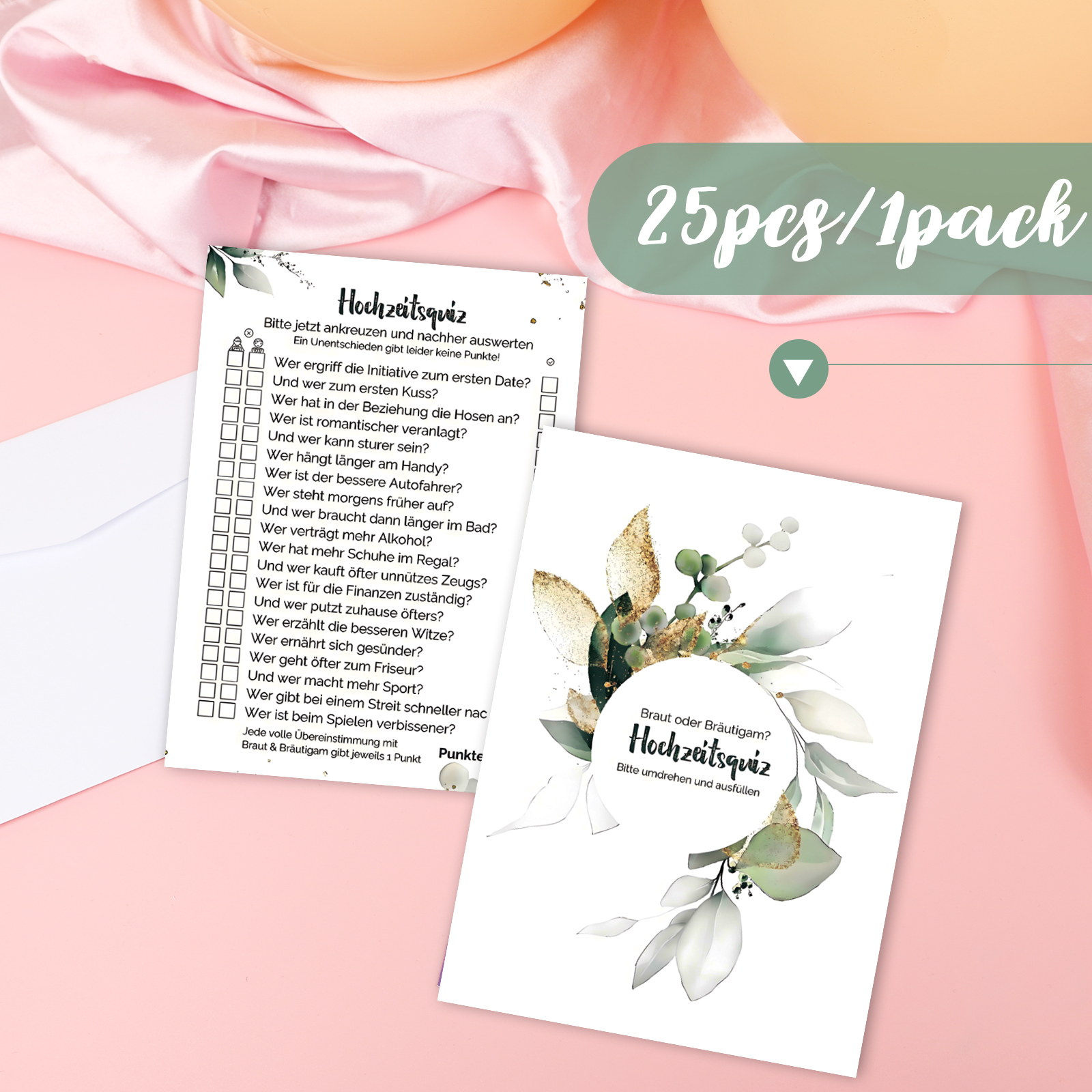 25pcs Wedding Quiz Cards - Fun - Party Games Quiz Questions 리뷰 및 가격