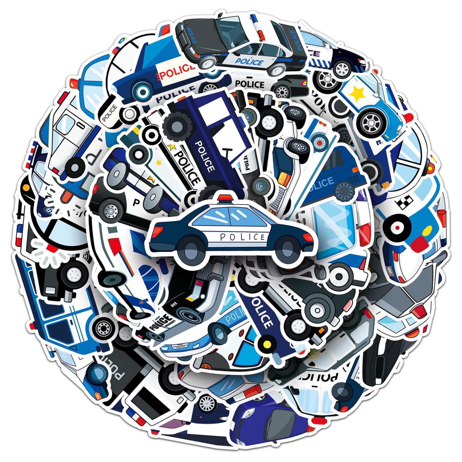 50Pcs Cartoon Police Car Theme - Party Games Kids Birthday 리뷰 및 가격