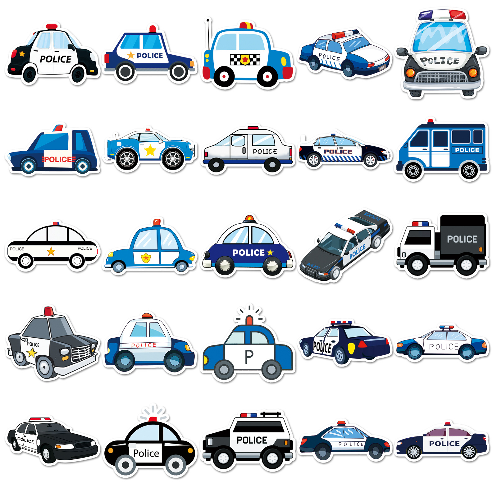 50Pcs Cartoon Police Car Theme - Party Games Kids Birthday 리뷰 및 가격