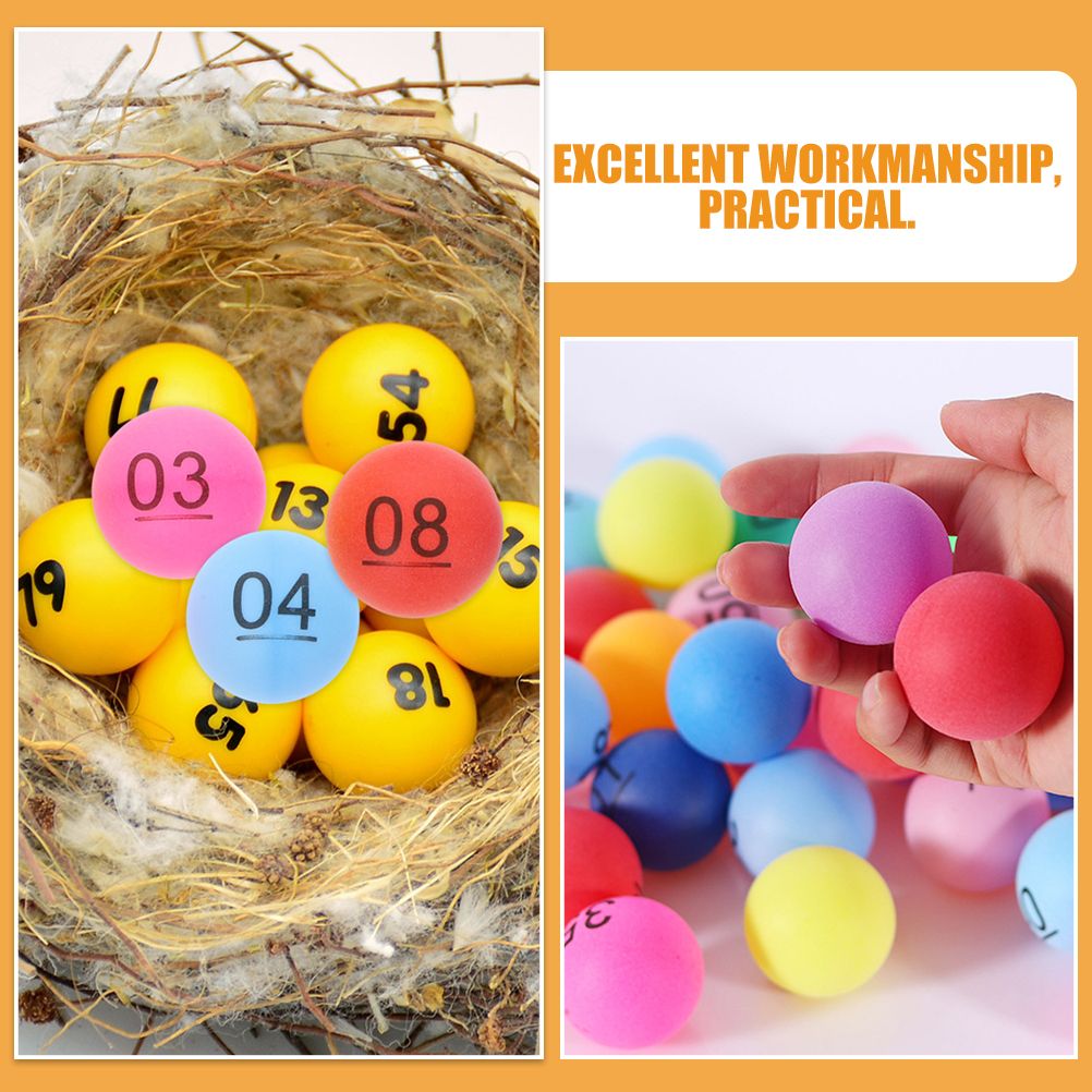 50 Pcs Colorful Number Balls P - Party Games Jenga 리뷰 및 가격
