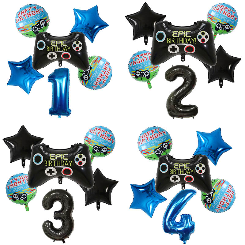 6pcs Gamepad Boy Game Foil Hel - Party Games Kids Birthday 리뷰 및 가격