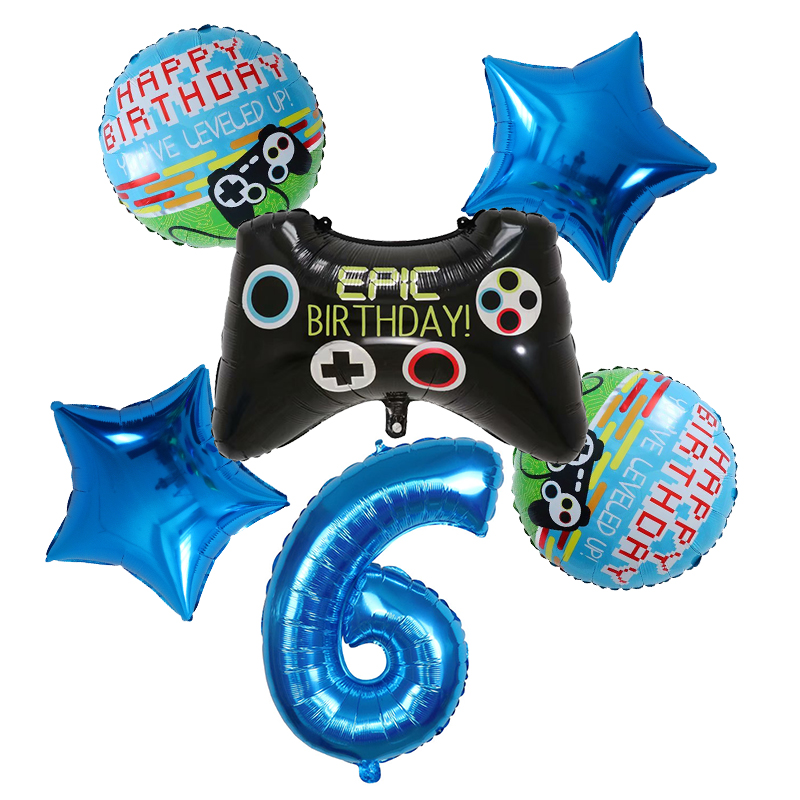 6pcs Gamepad Boy Game Foil Hel - Party Games Kids Birthday 리뷰 및 가격