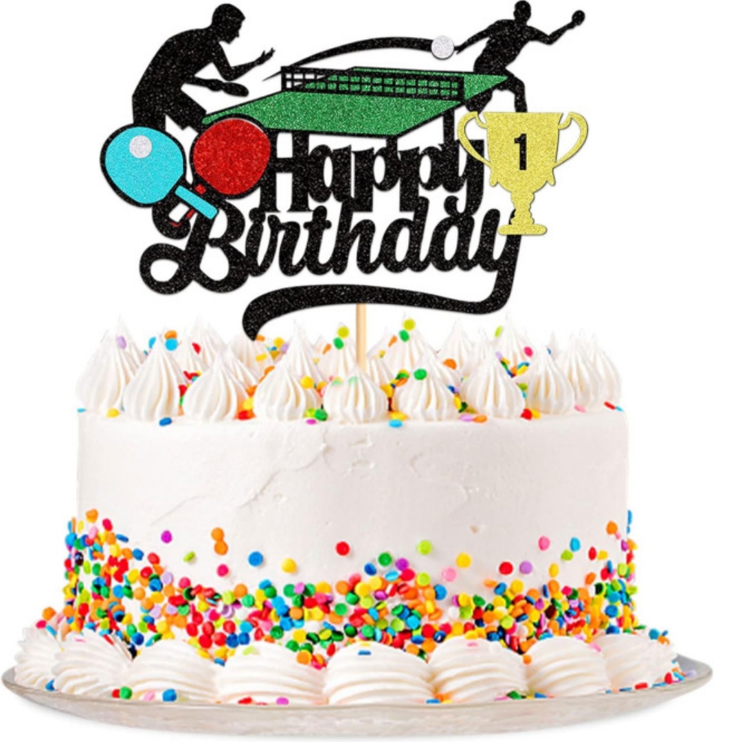 Ping Pong Cake Topper Happy Bi - Party Games Jenga 리뷰 및 가격
