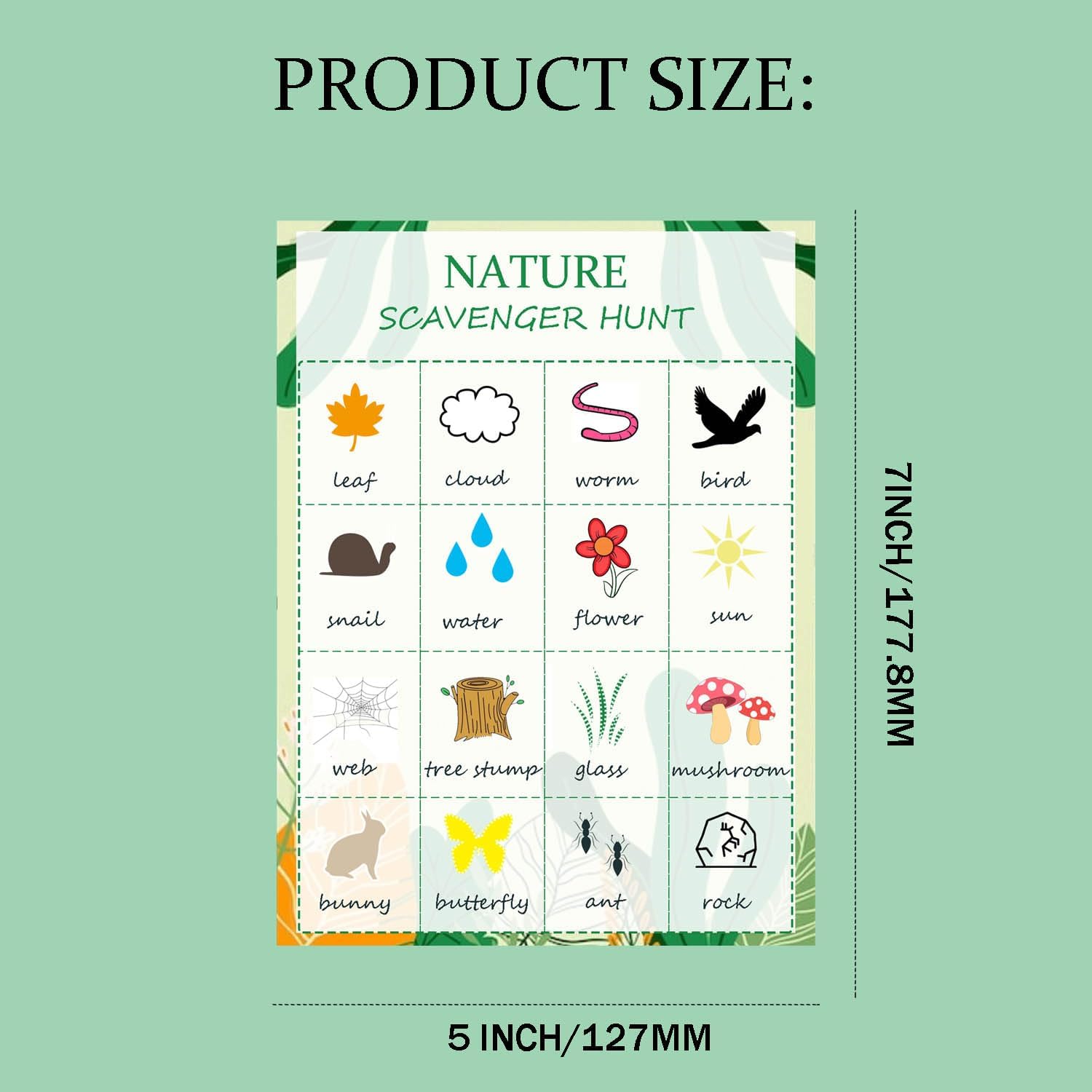 Nature Scavenger Hunt Cards Na - Scavenger Hunt Card 리뷰 및 가격