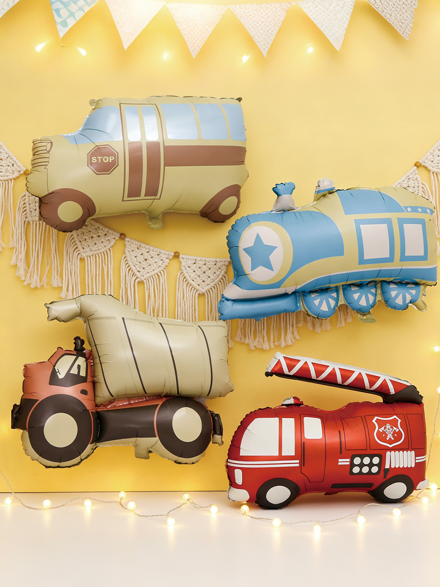 Cartoon Car Balloon, Fire Engi - Party Games Bus 리뷰 및 가격