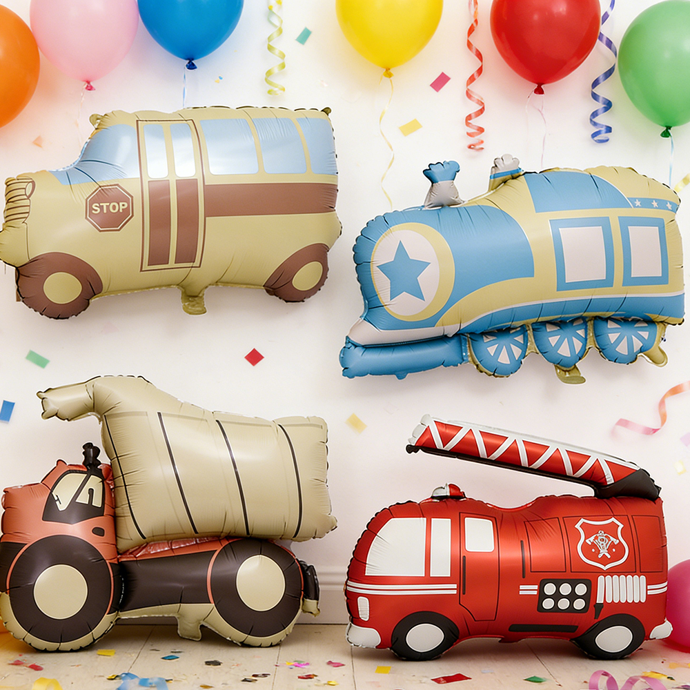 Cartoon Car Balloon, Fire Engi - Party Games Bus 리뷰 및 가격