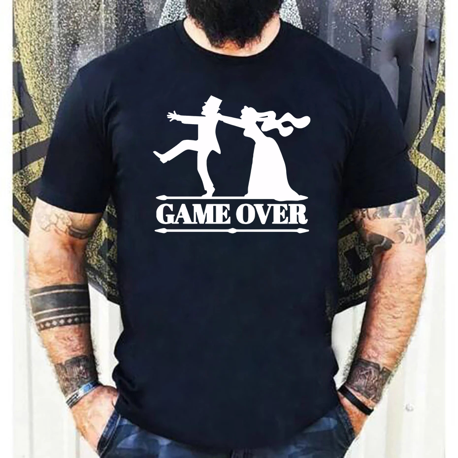 Game Over Tees Men Bride Tops  - Party Games Bachelorette 리뷰 및 가격