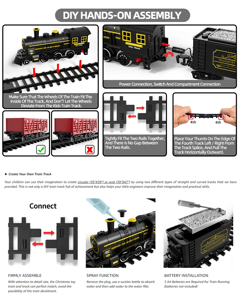 Kids Electric Steam Train Toy  - Party Games Steam Free 리뷰 및 가격