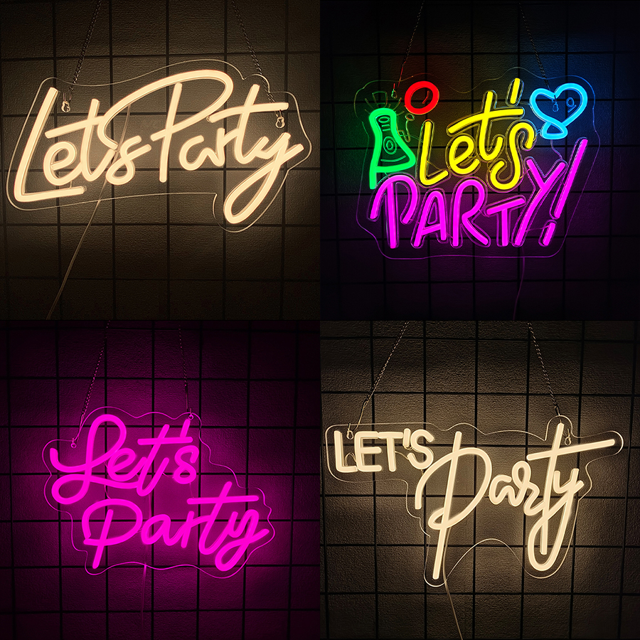 Let'S Party Series Neon Sign F - Party Games Bachelorette 리뷰 및 가격