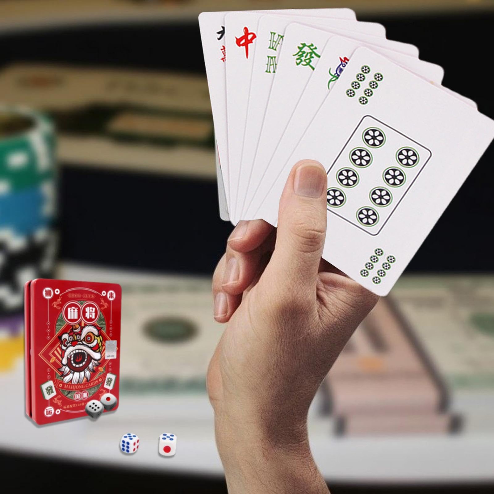 Mahjong Playing Card Large Pri - Party Games Easter For Family 리뷰 및 가격