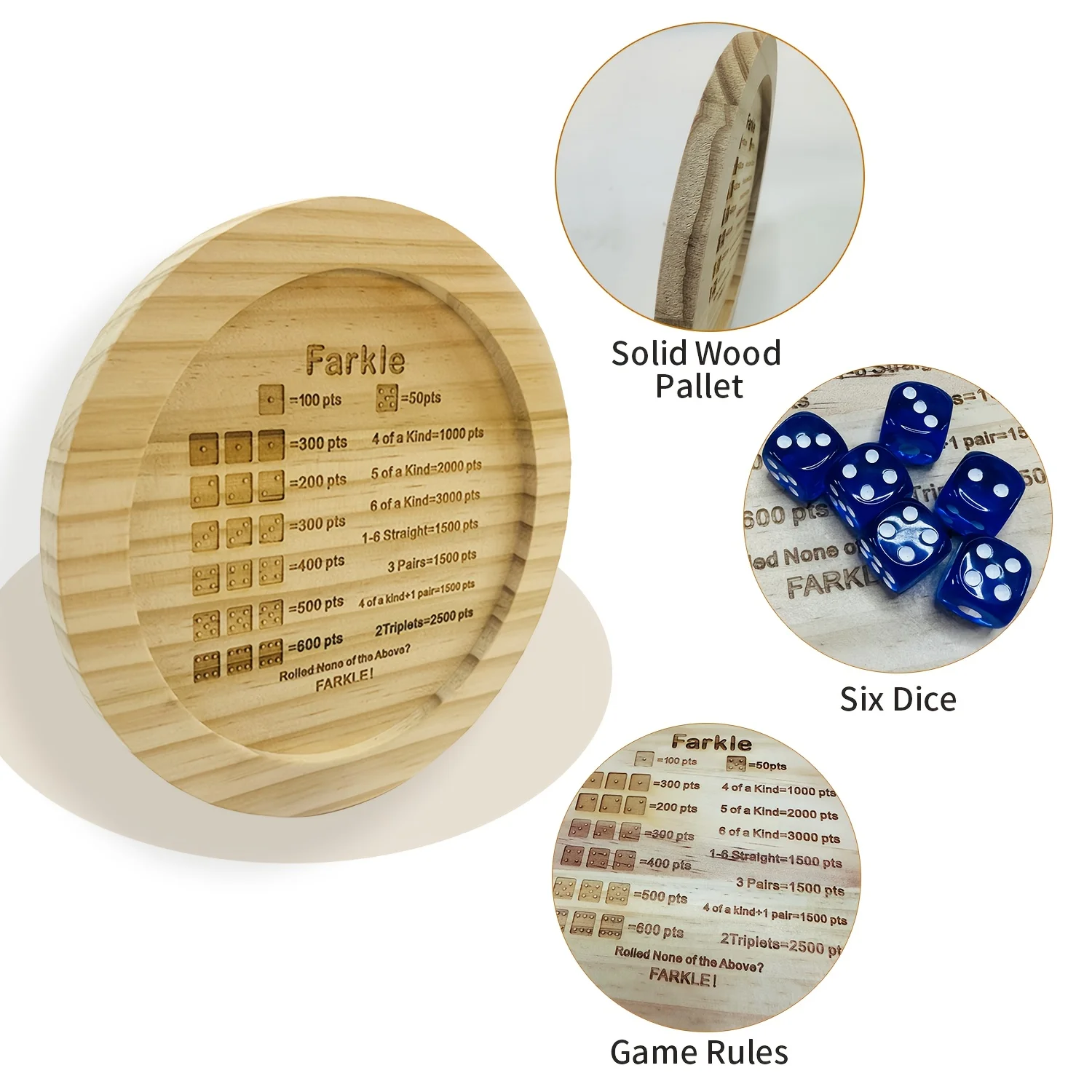 1 piece of wooden dice tray fo - Party Games Classic 리뷰 및 가격