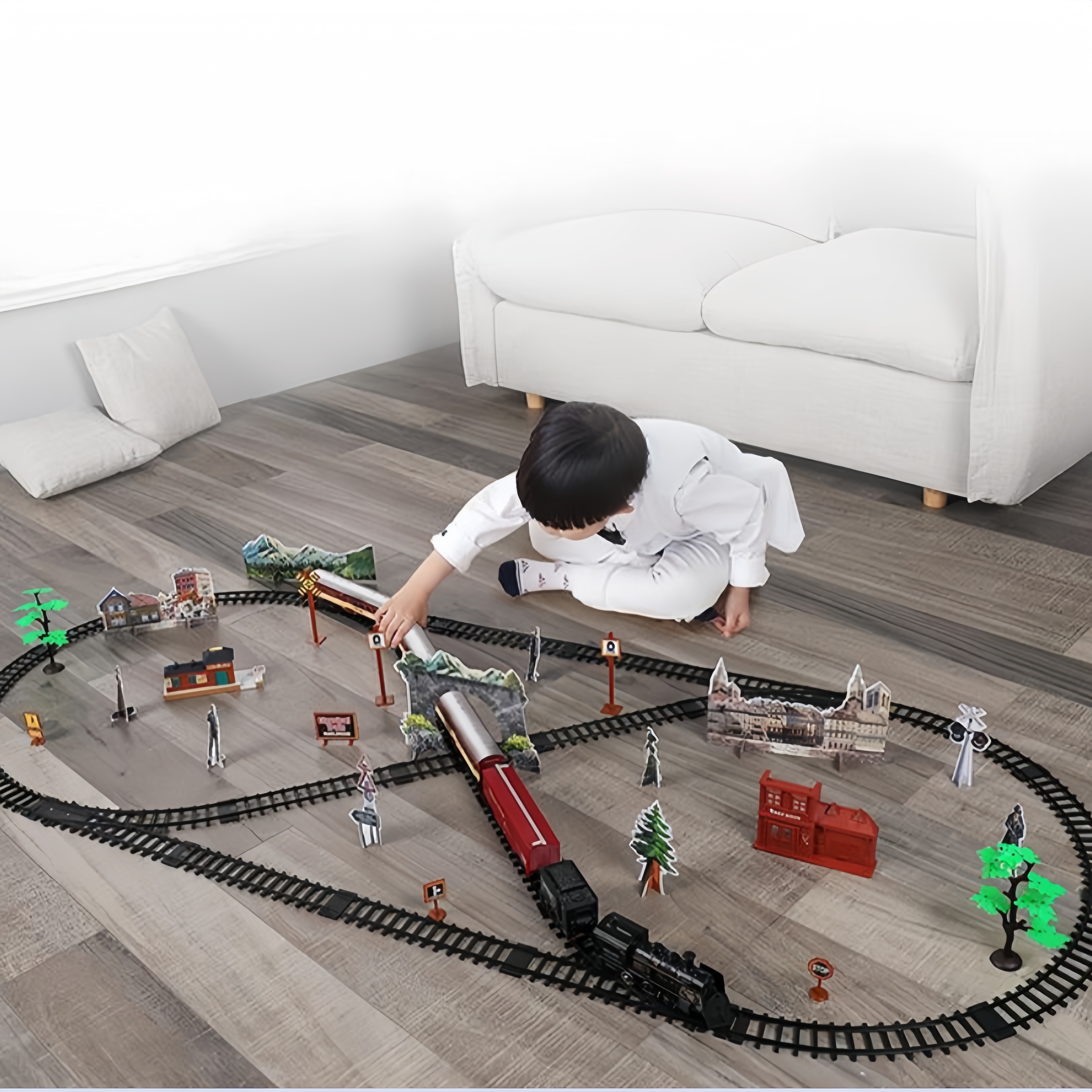 Kids Electric Steam Train Toy  - Party Games Steam Free 리뷰 및 가격