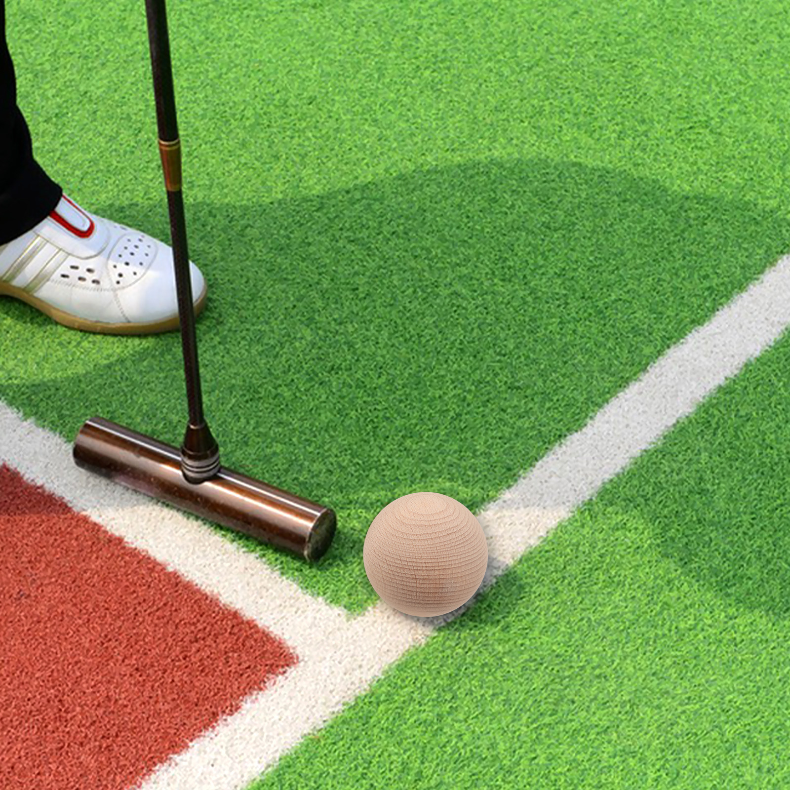 3Pcs Solid Beech Wood Golf Cro - Bocce Ball Lawn 리뷰 및 가격