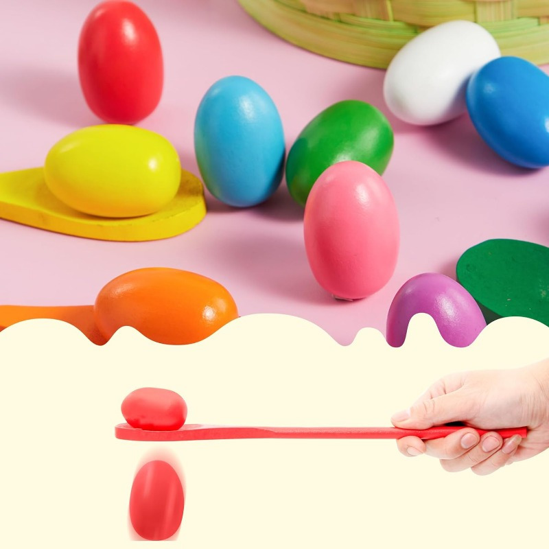 24 PCS Easter Egg and Spoon Ra - Party Games Easter For Family 리뷰 및 가격