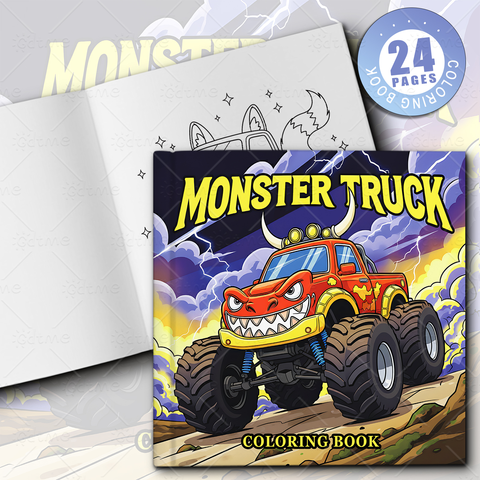 MONSTER TRUCK Coloring Book fo - Party Games Kids Birthday 리뷰 및 가격
