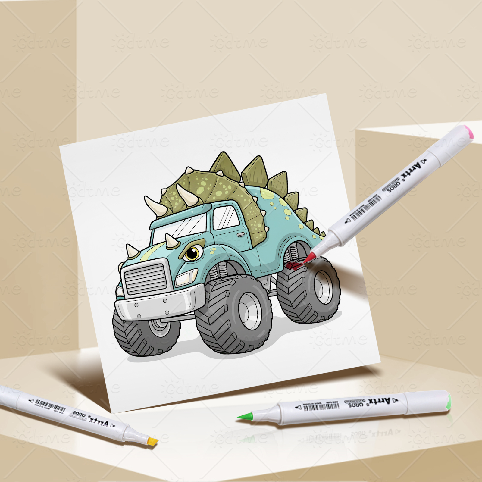 MONSTER TRUCK Coloring Book fo - Party Games Kids Birthday 리뷰 및 가격