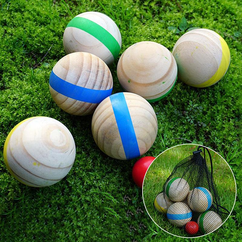 * 7Pcs Wood Bocce Balls Sports - Bocce Ball Lawn 리뷰 및 가격