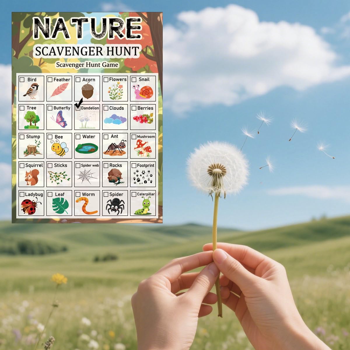 30 Pcs Nature Scavenger Hunt C - Scavenger Hunt Card 리뷰 및 가격