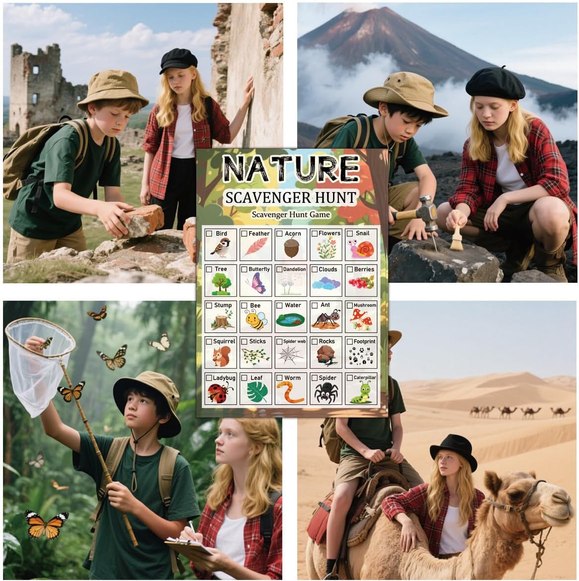 30 Pcs Nature Scavenger Hunt C - Scavenger Hunt Card 리뷰 및 가격