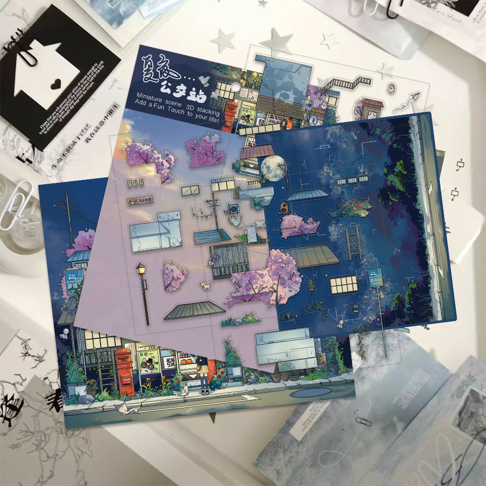 1 Set Miniature Scene DIY Stic - Party Games Bus 리뷰 및 가격